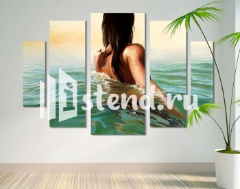 Модульная картина "Город ночью" - фото | Картины в Комсомольске-на-Амуре