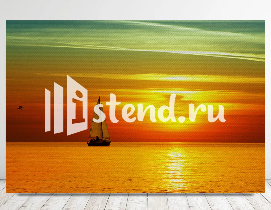 закат на море
