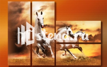 Модульная картина "Город ночью" - фото | Картины в Комсомольске-на-Амуре