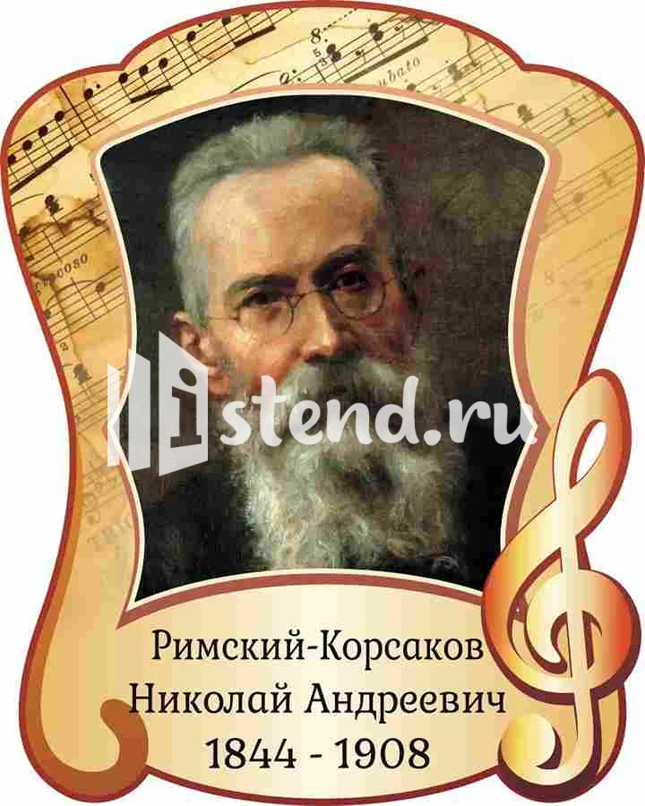 Оформление кабинета музыки 400х500мм